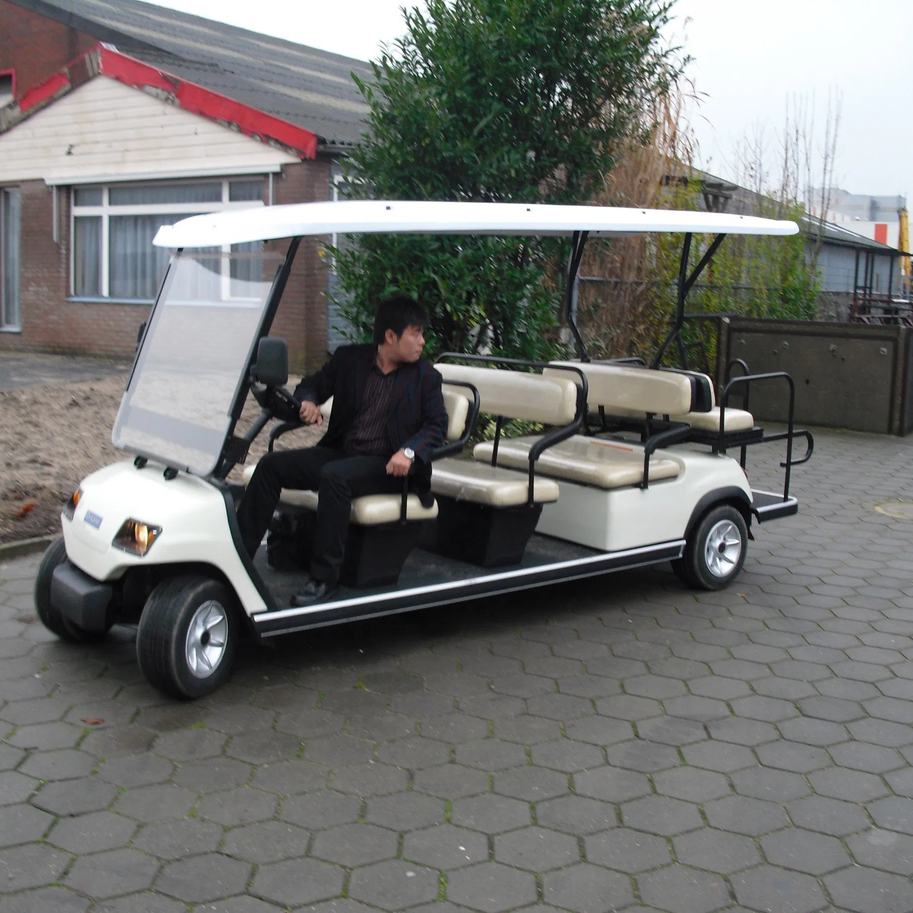 11 Person Battery Sightseeing Car with Foldable Additional Seat