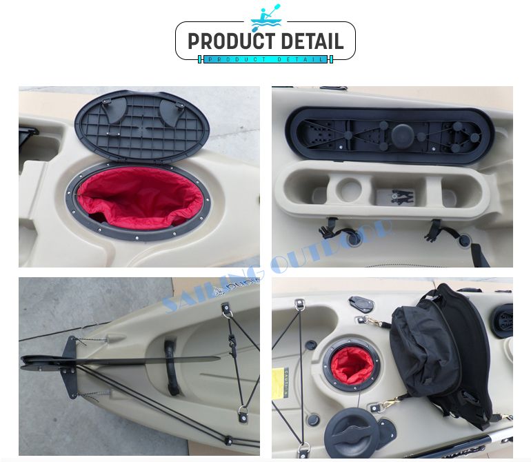 13FT Cheap Fishing Kayaks Boat Canoe with Kayak Accessories