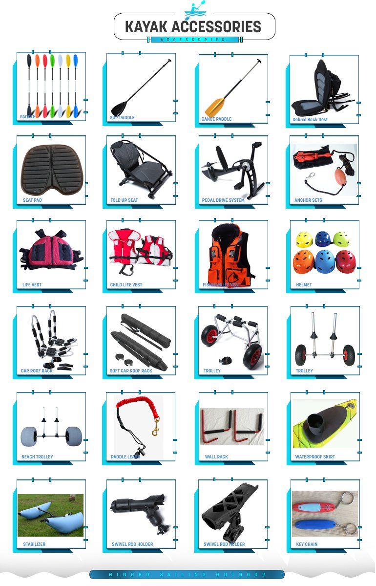 13FT Cheap Fishing Kayaks Boat Canoe with Kayak Accessories