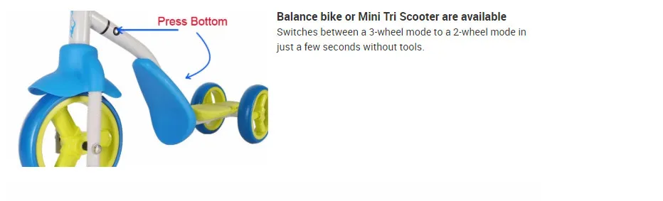 2 in 1 Baby Scooter with Cheaper Price and Hot Selling Yv-C001