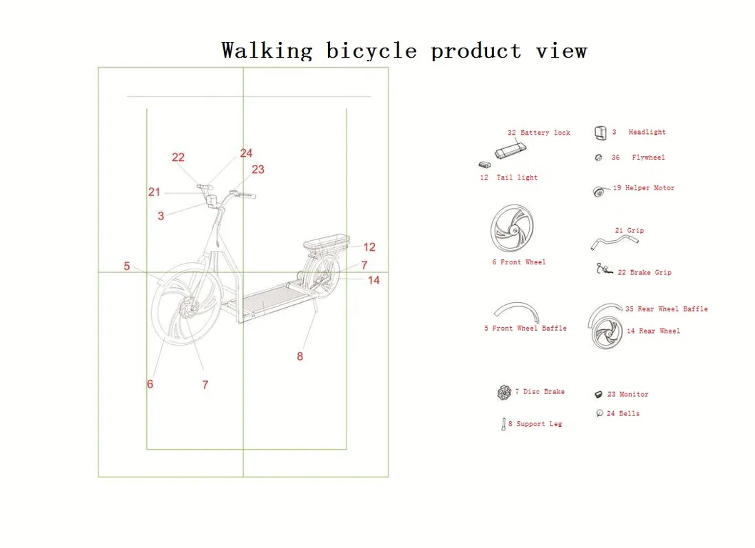 2021 Environmentally Hotsale Luxury Walking Bike Stroll Bicycle Electric Scooter Treadmill