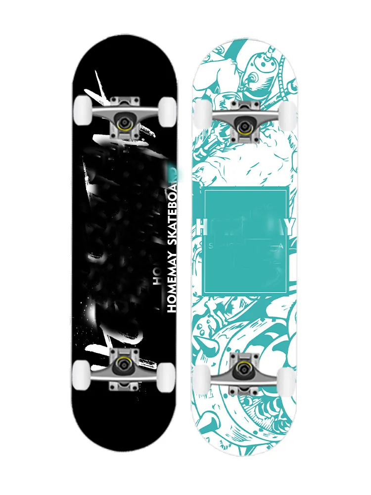 4-Wheel Professional Skateboard Adult Wooden Skateboard Long Skateboard/Maple Deck Skateboard