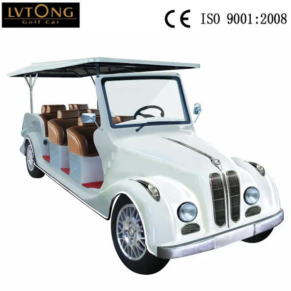 6/8 Seats Romantic Electric Classic Tourist Car for Wedding/Resort/Club Ce Conformity