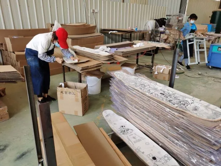 7ply Maple Mixed Bamboo Street Free Dancing Skateboard