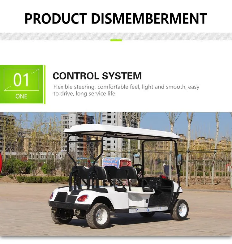 8-10h Jinhaike Container 2300*1200*1800 Shandong, China Buggy Electric Golf Cart with ISO