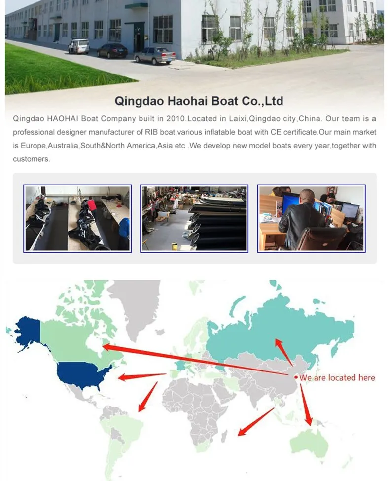 8.8feet 2.7m Aluminum Floor Orca Hypalon PVC Inflatable Boat Fishing Boat Sport Boat Marine Rescue Boat Line Fishing Boat Fishing Dinghy Rubber Dinghy for Sale