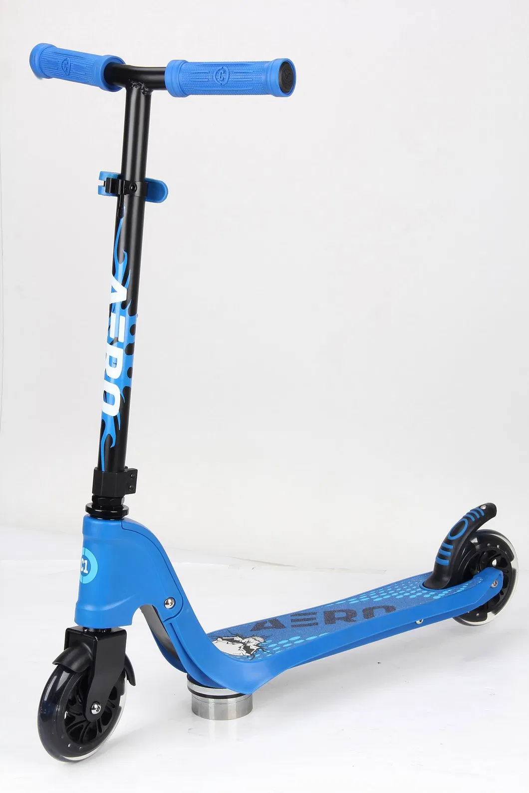 Aero Kids 125mm Outdoor Two Wheels Foot Kick Scooter with Flashing Wheel C1