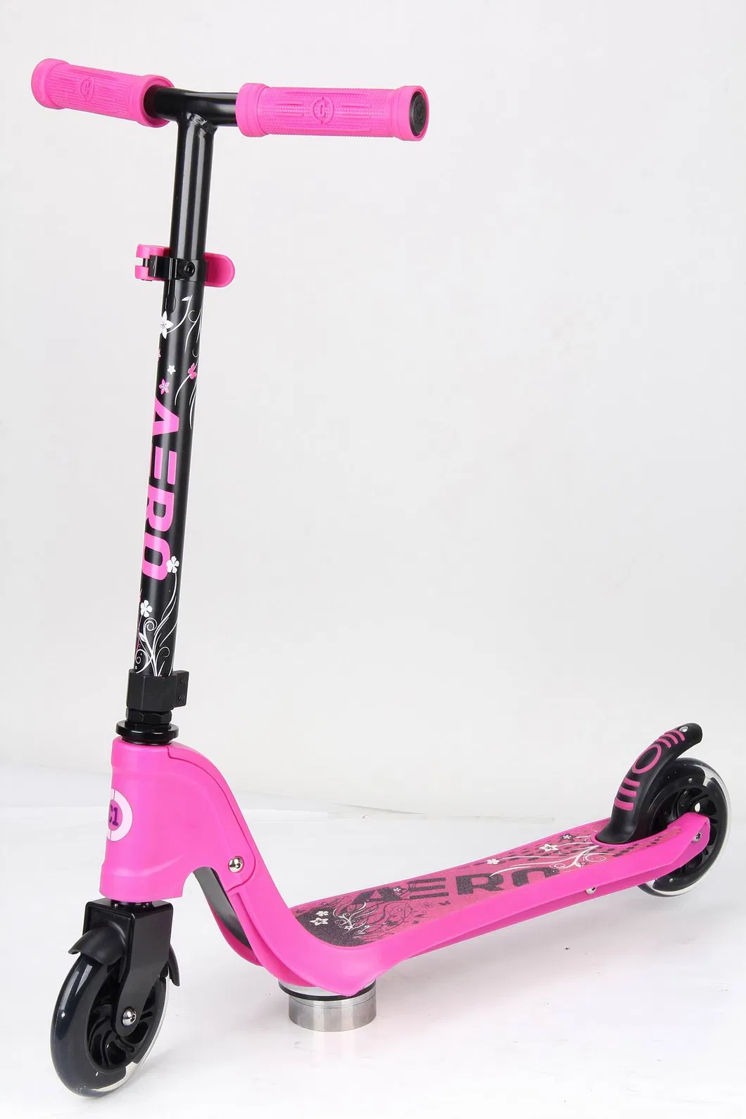 Aero Kids 125mm Outdoor Two Wheels Foot Kick Scooter with Flashing Wheel C1