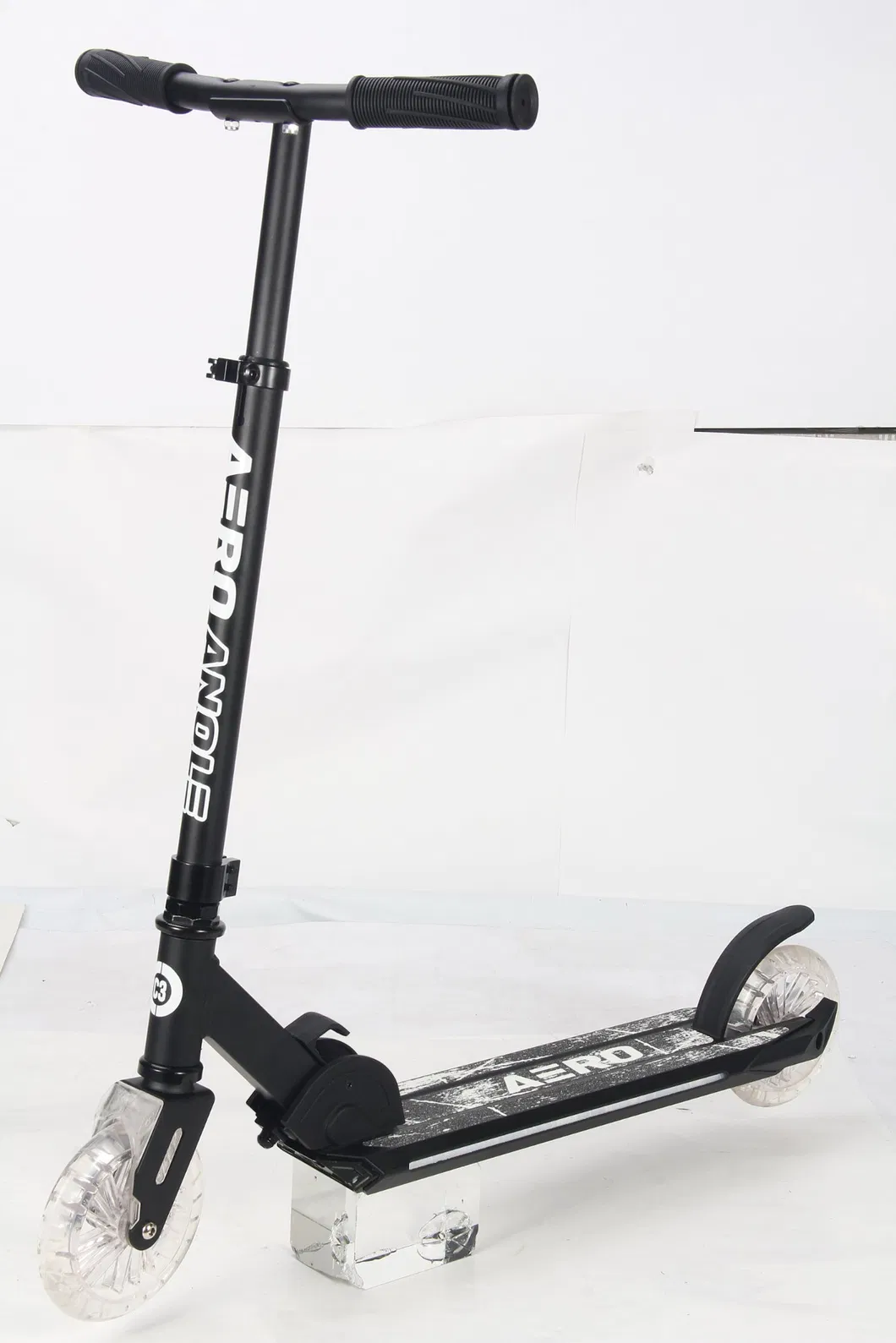 Aero Two Wheels RGB Lights Fold Kids 145mm Big Clear Wheels Kick Scooter C3