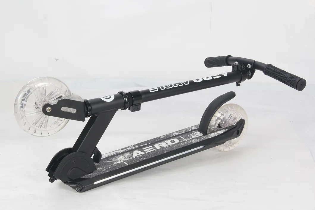 Aero Two Wheels RGB Lights Fold Kids 145mm Big Clear Wheels Kick Scooter C3