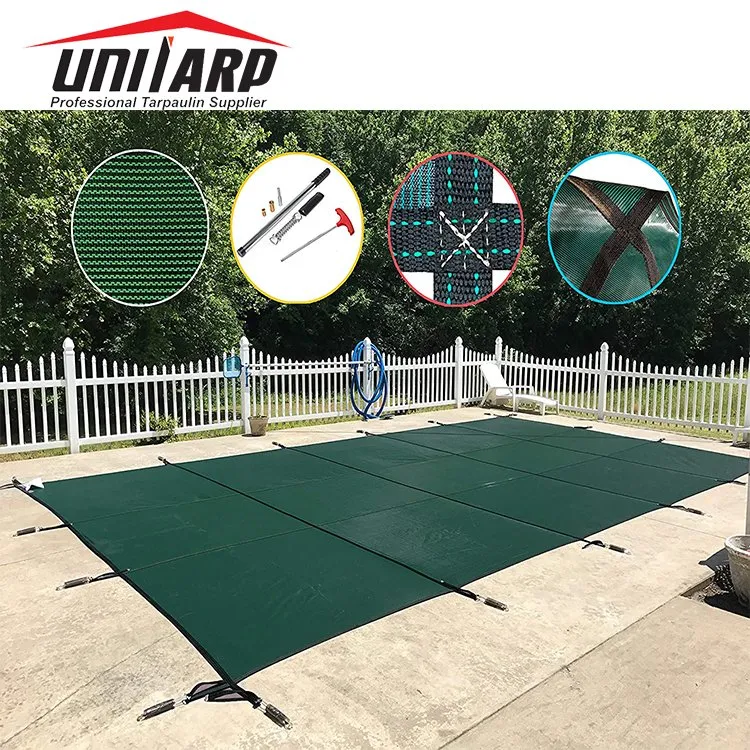 All Sizes High Strength Rectangle Inground Safety Pools Winter Cover Polypropylene PP Mesh Pool Cover