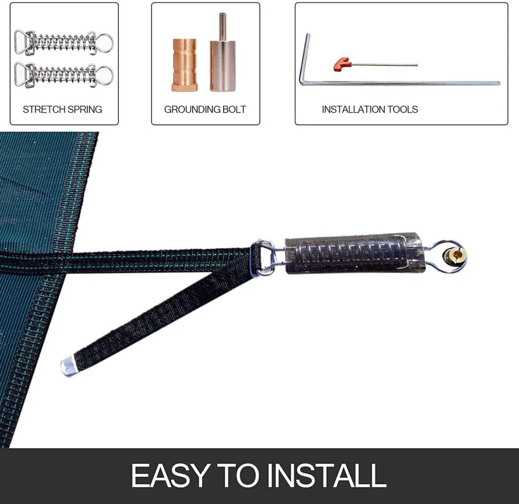 All Sizes High Strength Rectangle Inground Safety Pools Winter Cover Polypropylene PP Mesh Pool Cover