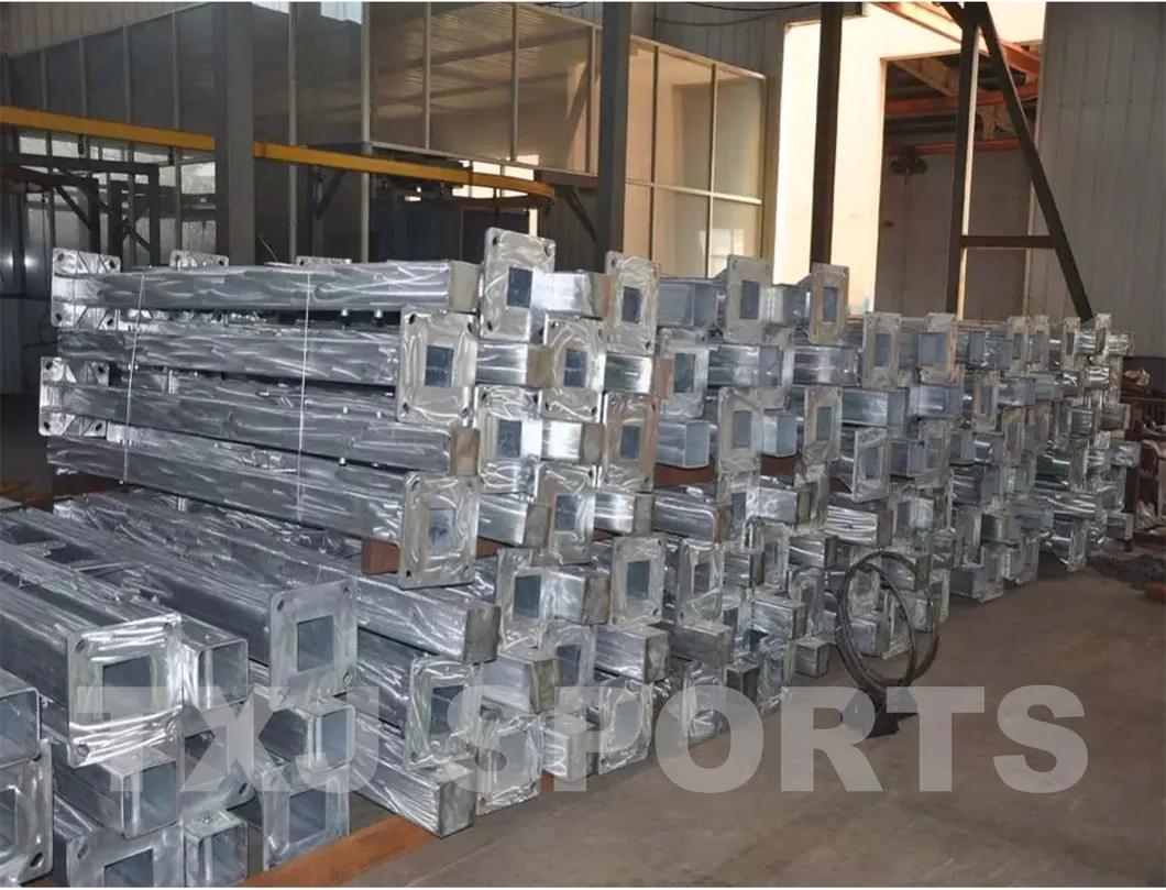 Basketball Equipment Electric Hydraulic Folding Basketball Stand Base with Tempered Glass Backboard