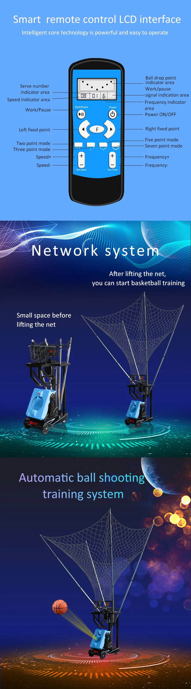 Basketball Training Equipment Machine for Sale (S6829-2)