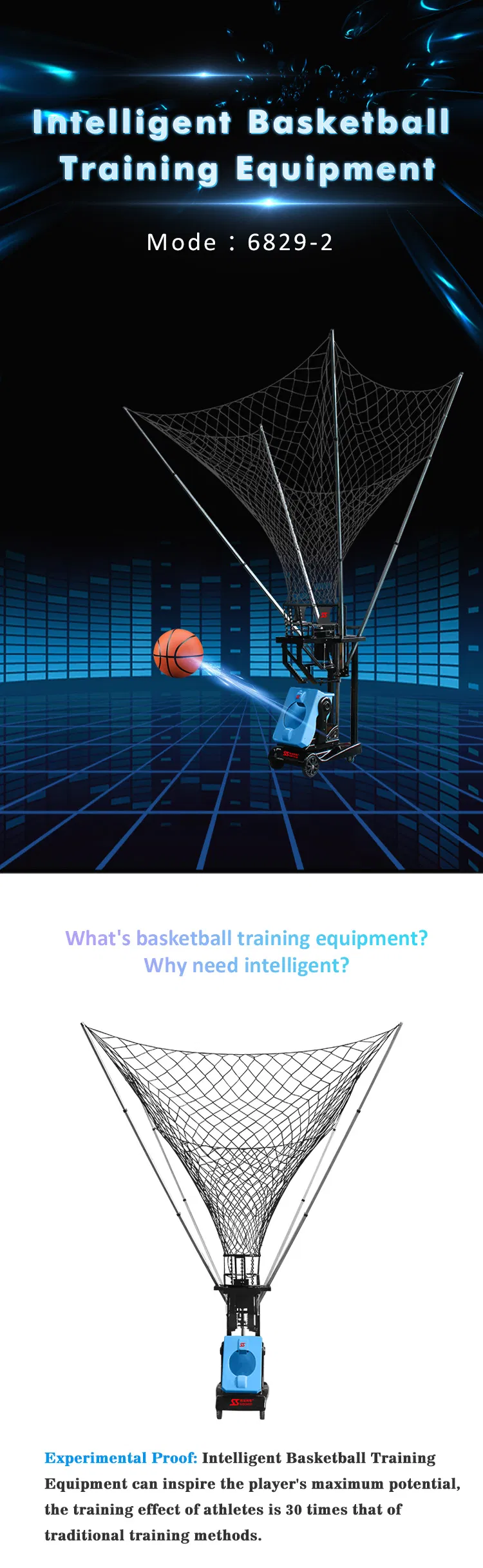 Basketball Training Equipment Machine for Sale (S6829-2)