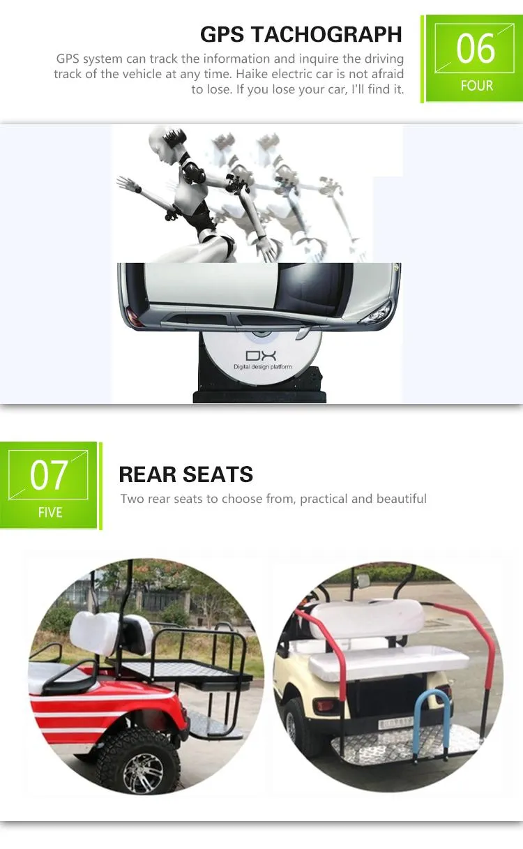 Best-Selling High Standard 6 Passenger Electric Golf Hotel Scooter Carts