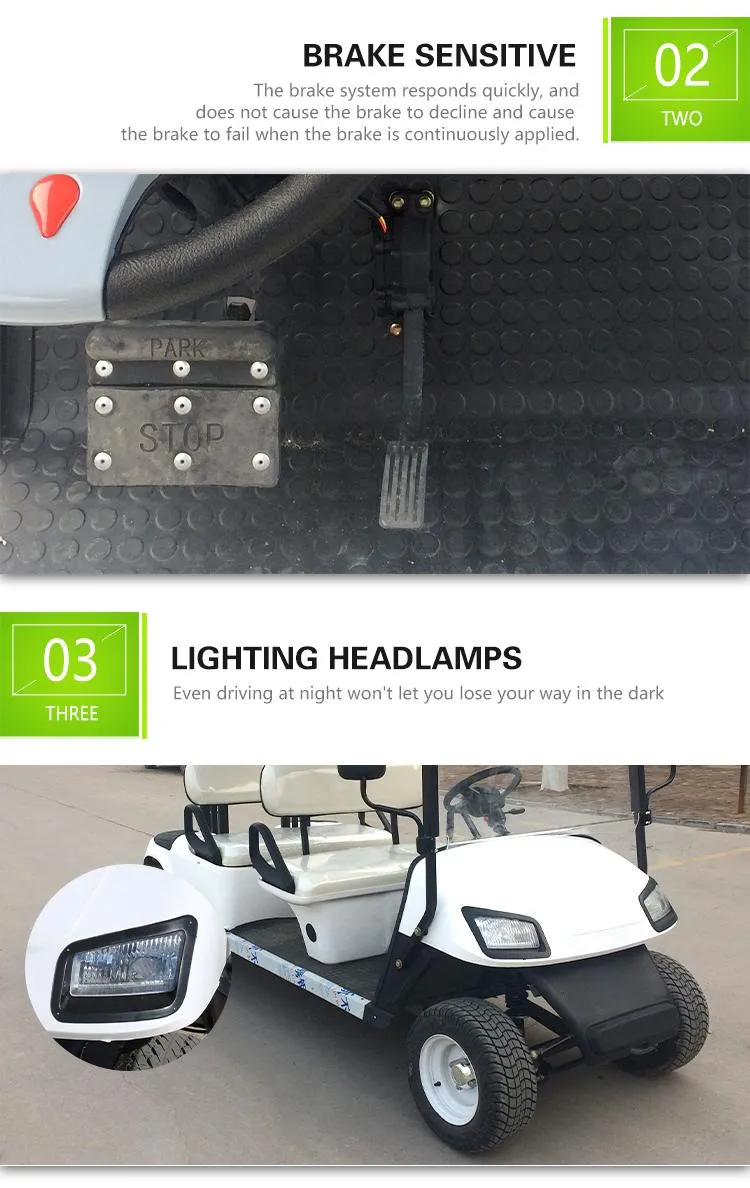 Best-Selling High Standard 6 Passenger Electric Golf Hotel Scooter Carts