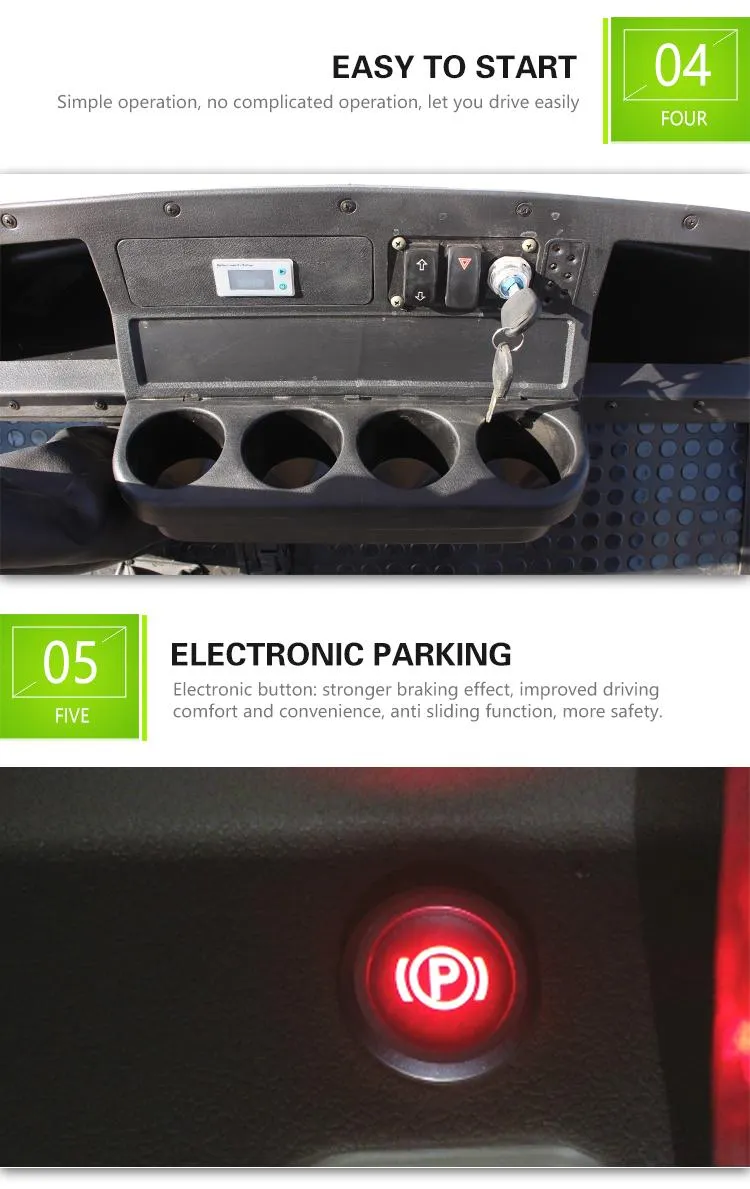 Best-Selling High Standard 6 Passenger Electric Golf Hotel Scooter Carts