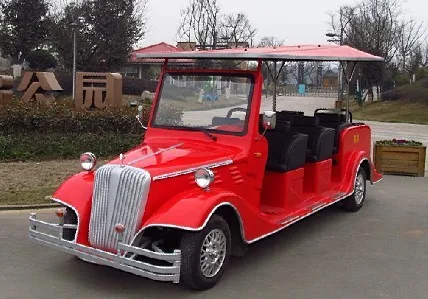 Black 8 Seater Electric Classic Buggy