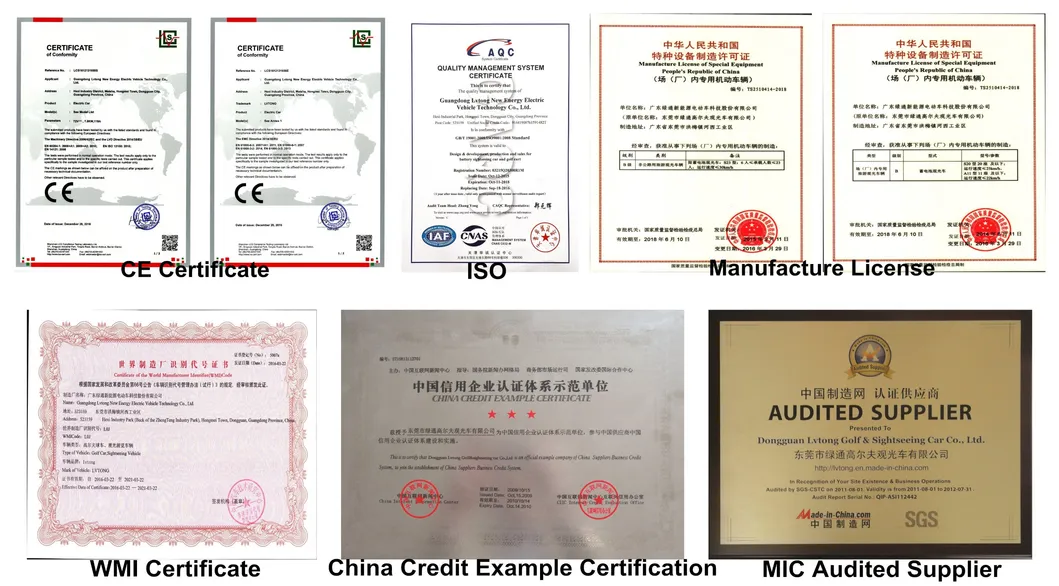 China Supplier 8 Seats Electric Classic Car (Lt-S8. FB)