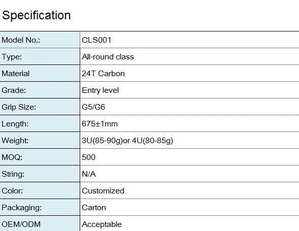 Cls001 Graphite Badminton Racquets Training Professional