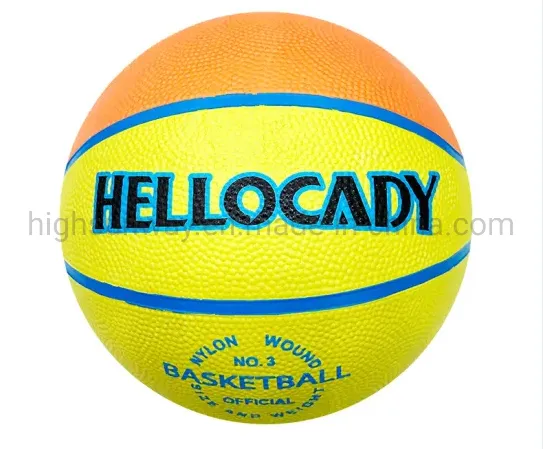 Customized Offficial Size3/5/7 Inflatable Kids Indoor Outdoor Rubber Basketball