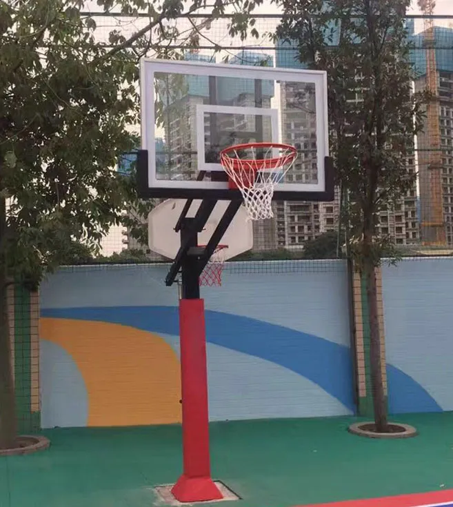 Customized Outdoor Height Adjustable Basketball Hoop in Ground
