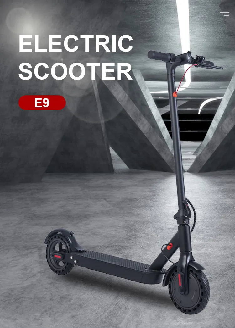 High Quality 8.5 Inch Solid Wheels 350W Electric Scooter Models E9