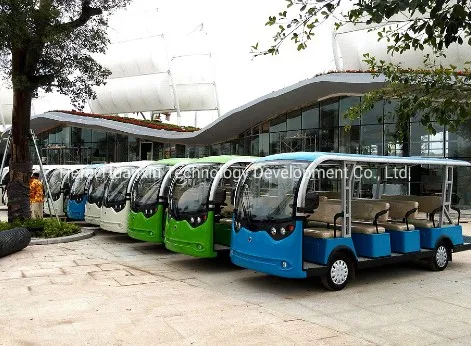 Electric Passenger Car Electric Sightseeing Car Shuttle Bus 11 Seater