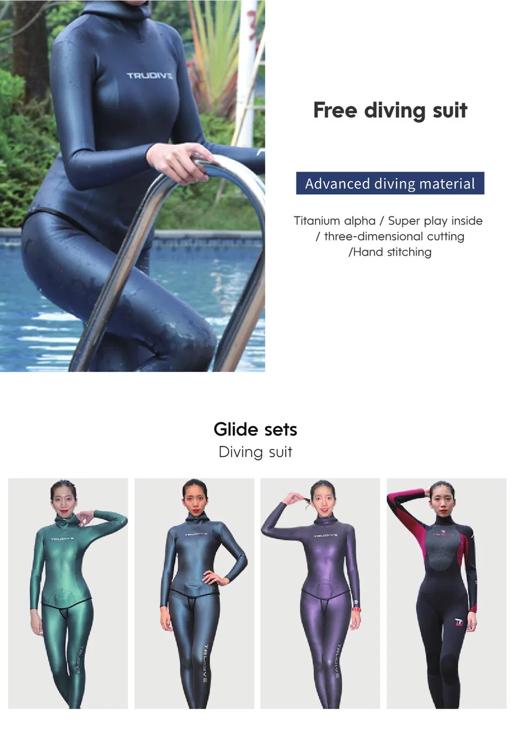 Factory Price Neoprene Cr, SCR, SBR Diving Wetsuits Surfing Wetsuits Super Stretch Diving Suit for Professional Diver