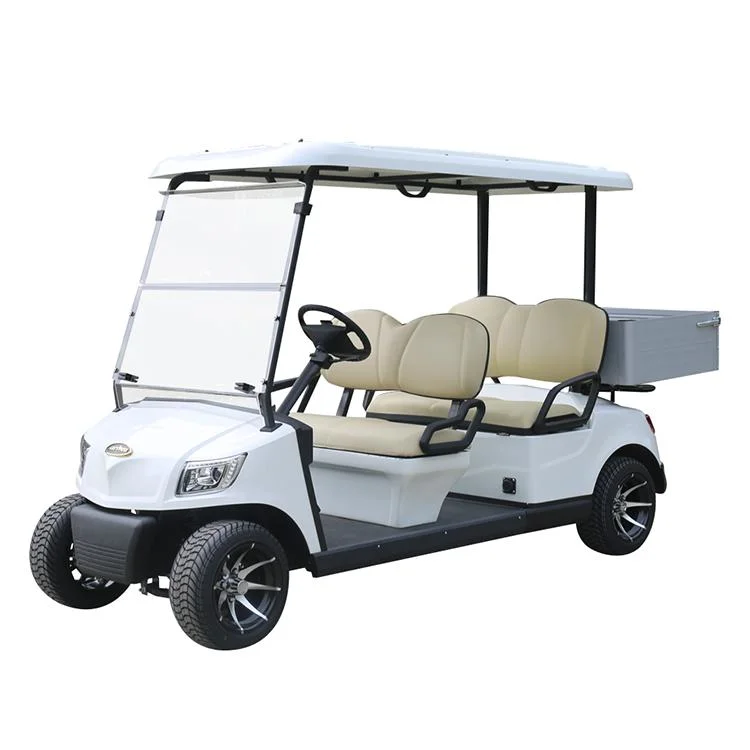 Factory Sales Utility Vehicle 4 Seater Electric Utility Golf Car with Cargo Box (DG-M4+Cargo box)