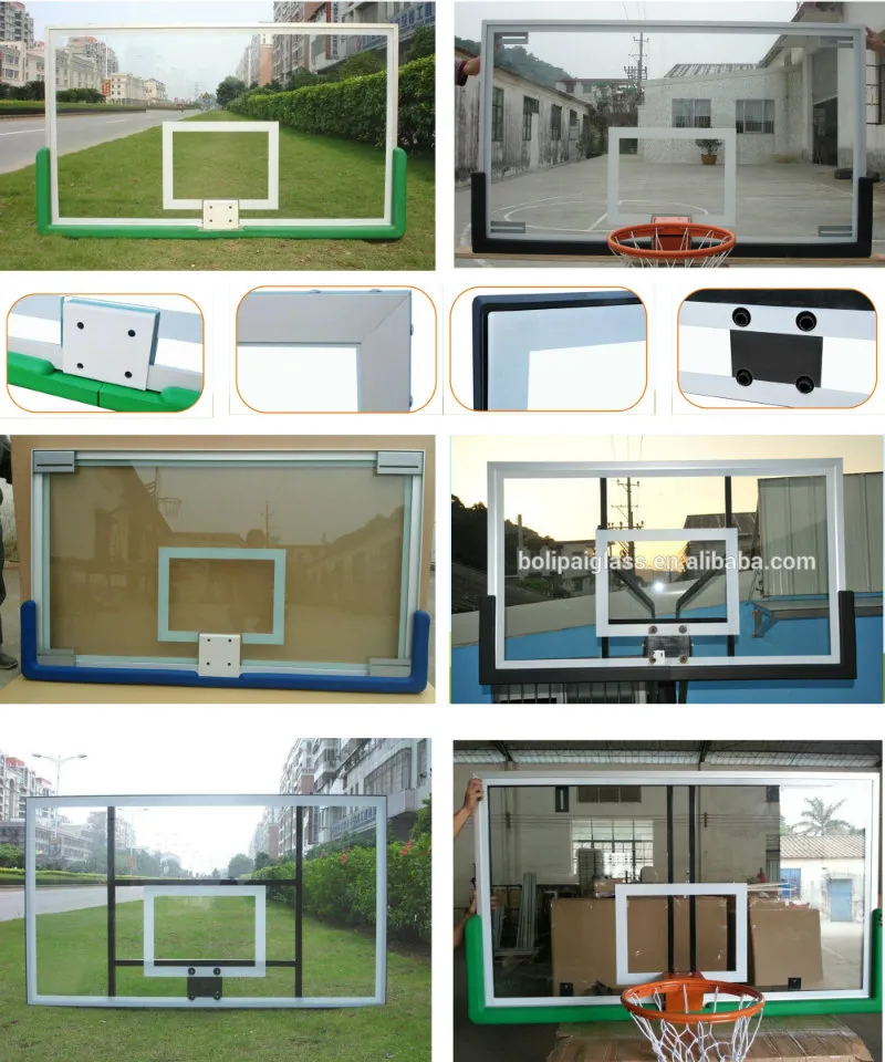 Fiba High Quality Tempered Glass Basketball Backboard for Sale