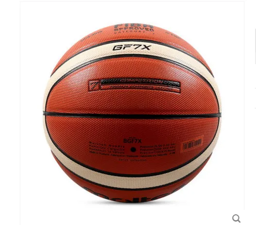 Fiba Official Size and Weight PU Leather Molten GF7X Basketball