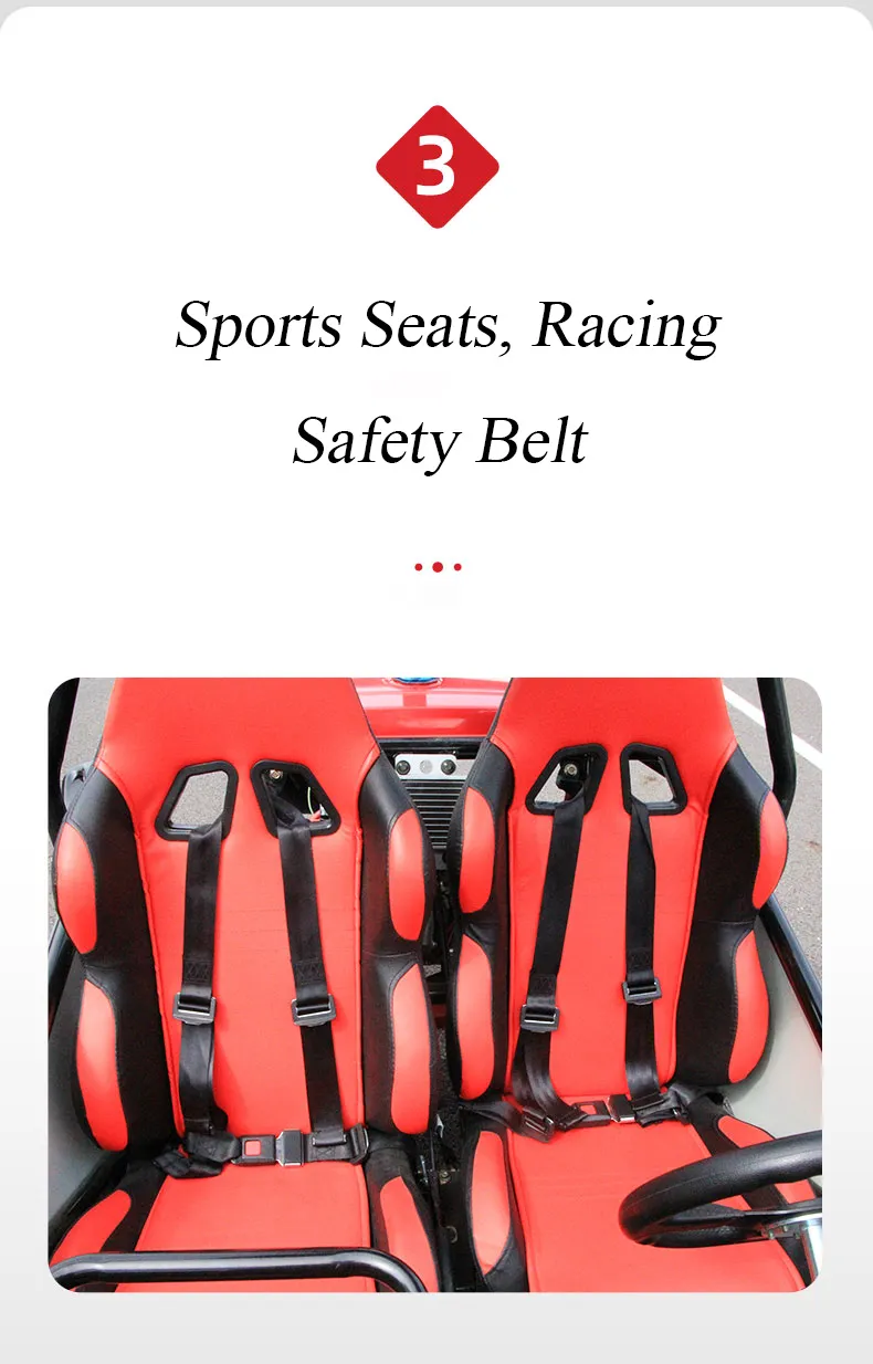 Gasoline 4 Stroke 200cc Racing Go Kart for Sale, off Road Dune Buggy for Adults