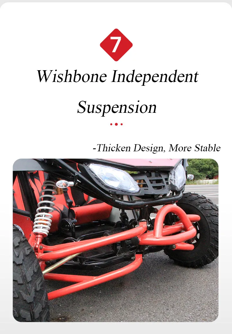 Gasoline 4 Stroke 200cc Racing Go Kart for Sale, off Road Dune Buggy for Adults