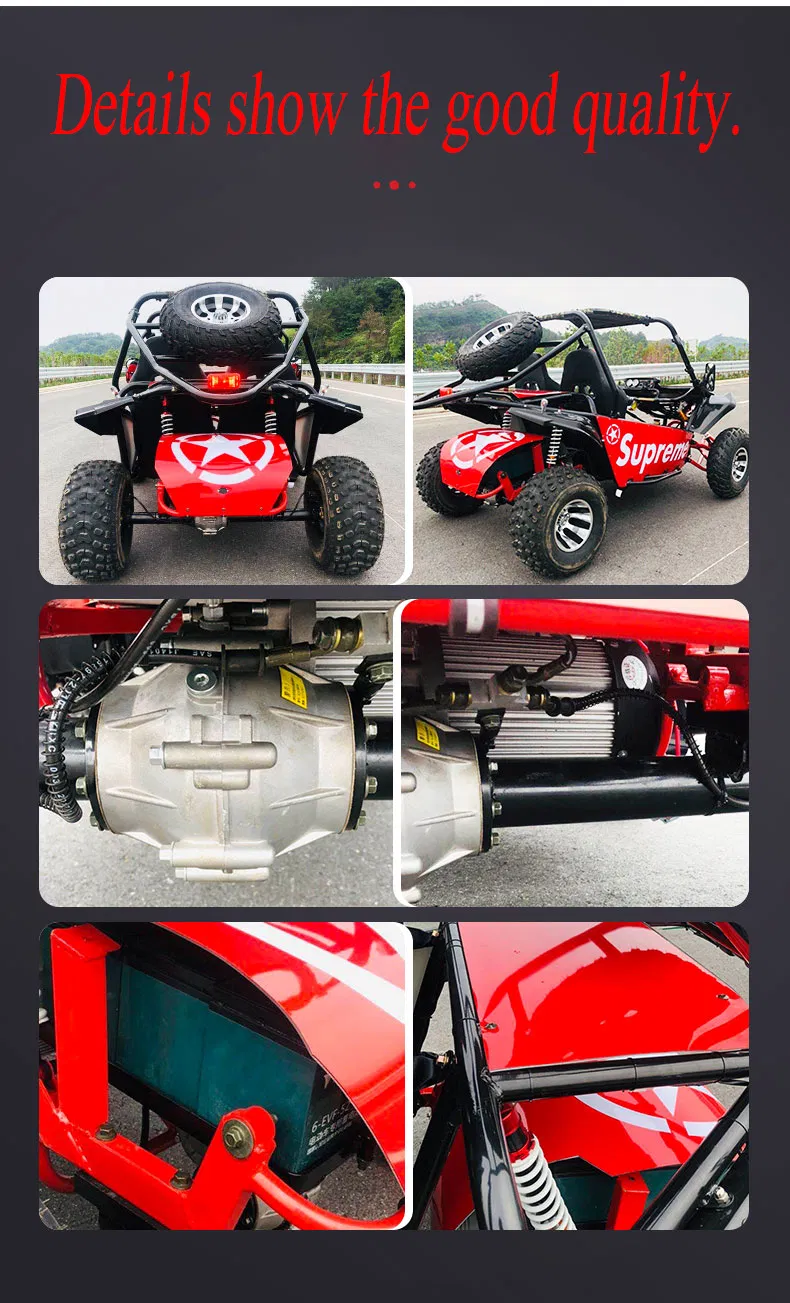 Gasoline 4 Stroke 200cc Racing Go Kart for Sale, off Road Dune Buggy for Adults