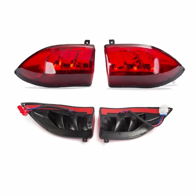 Golf Cart LED Taillights with Bezels - Club Car Ds, Ymh, Ezgo