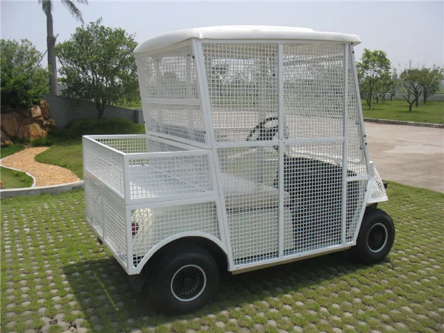 High Quality 2 Seaters White Elctric Pick-up Ball Car