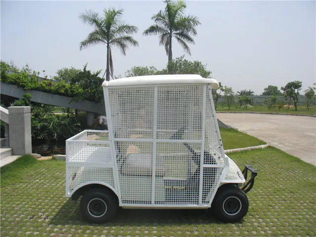 High Quality 2 Seaters White Elctric Pick-up Ball Car