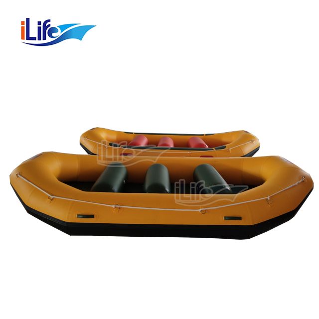 Ilife Inflatable White Water River Flying PVC/Hypalon Inflatable Raft Boat Fishing Whitewater Self Baling Raft with Drop Stitch Floor