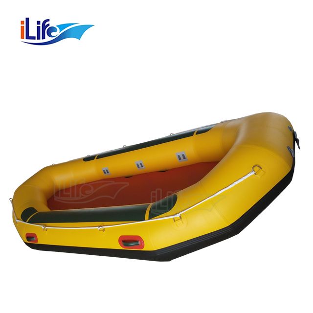 Ilife Inflatable White Water River Flying PVC/Hypalon Inflatable Raft Boat Fishing Whitewater Self Baling Raft with Drop Stitch Floor