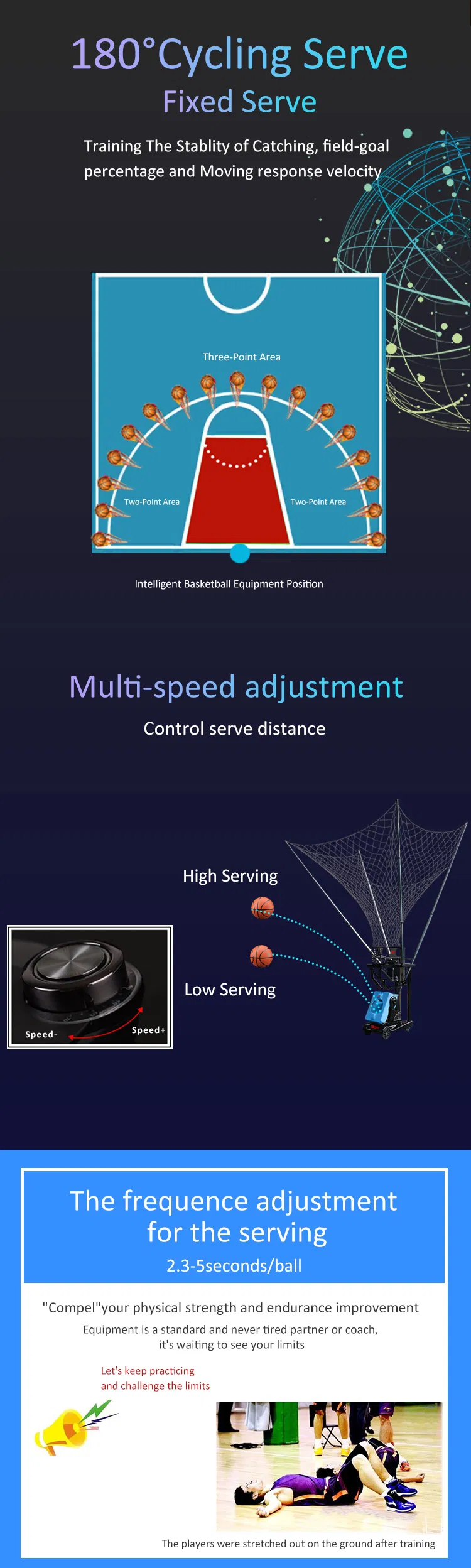 Intelligent Basketball Shooter Robot Machine Best Shooting Partner with Remote Control Equipment