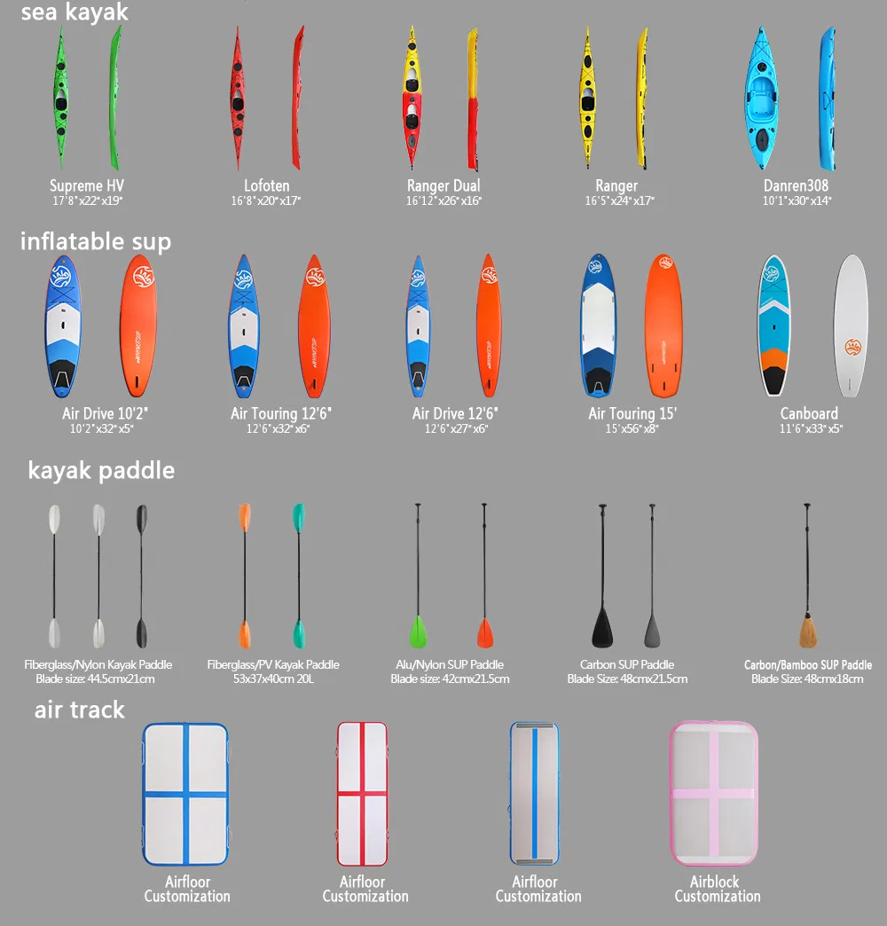 Kudo Outdoors New Product 4.1m Expedition LLDPE Single Sea Kayak Sit in Kayak