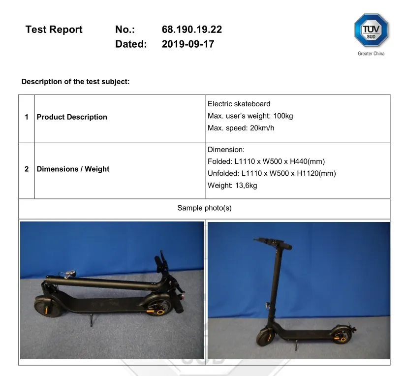 M365 European Warehouse Similar to Foldable EU English Version Electric Scooter with Solid Tire