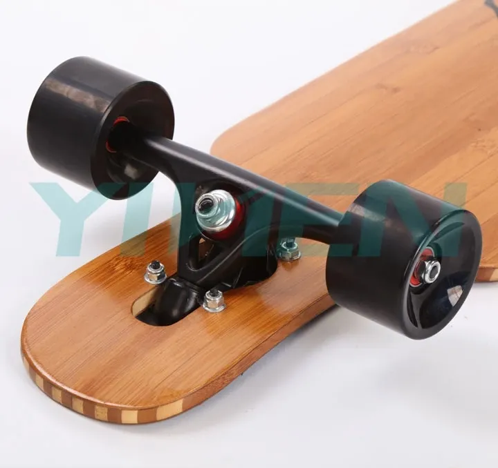 Maple Longboard Wholesale, Wood Long Board Deck Bamboo Skateboard
