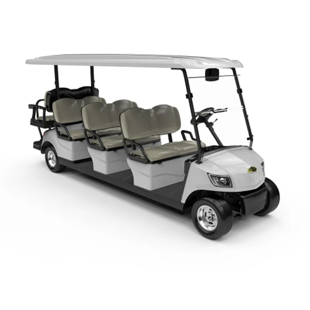 Marshell 8 Seater Electric Lifted Golf Car Hot Selling Low Speed Motor 3kw Electric Golf Car (DG-M6+2)