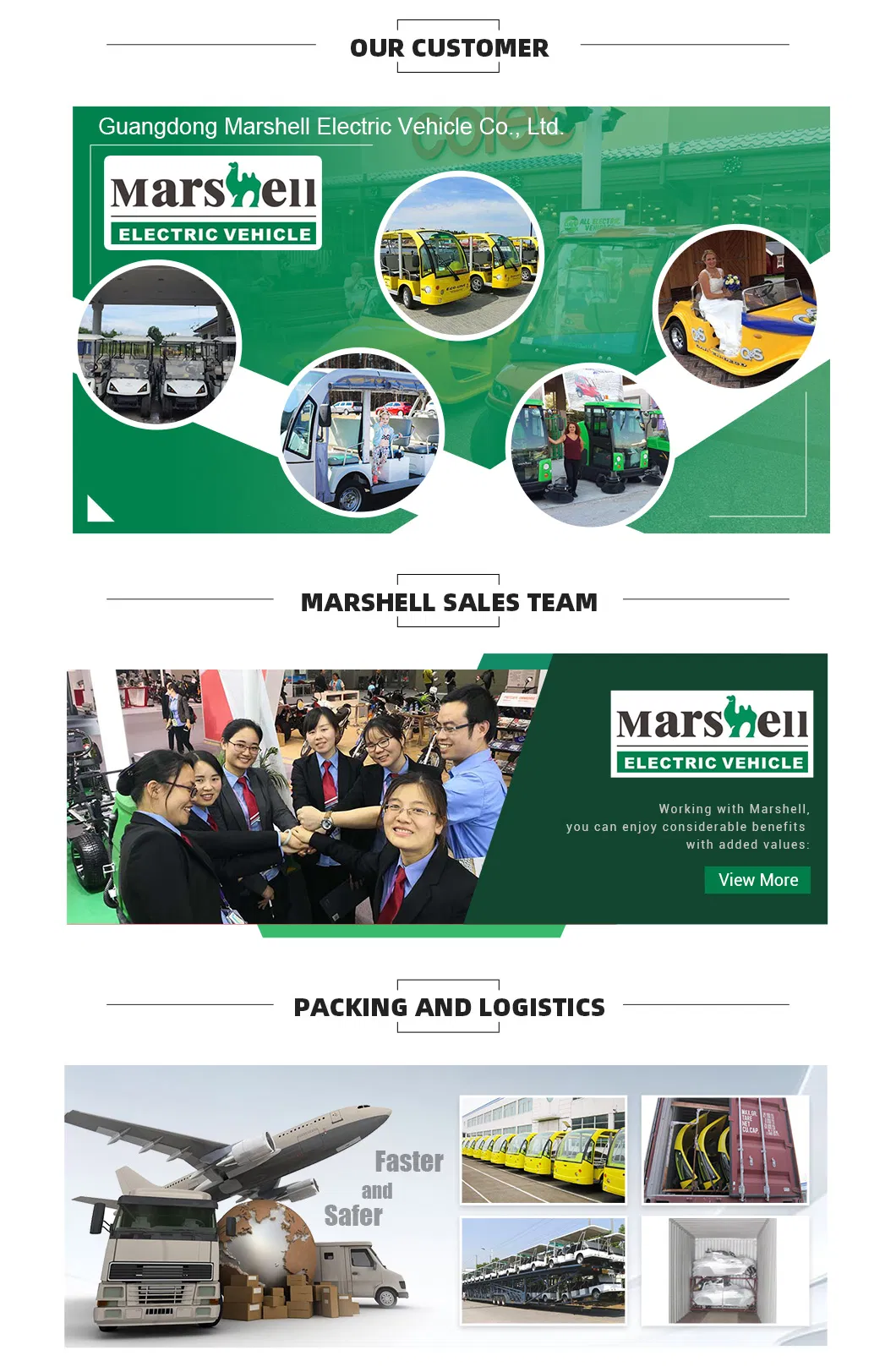 Marshell Brand Garbage Truck Electric Garbage Dumping Vehicle (DT-8)