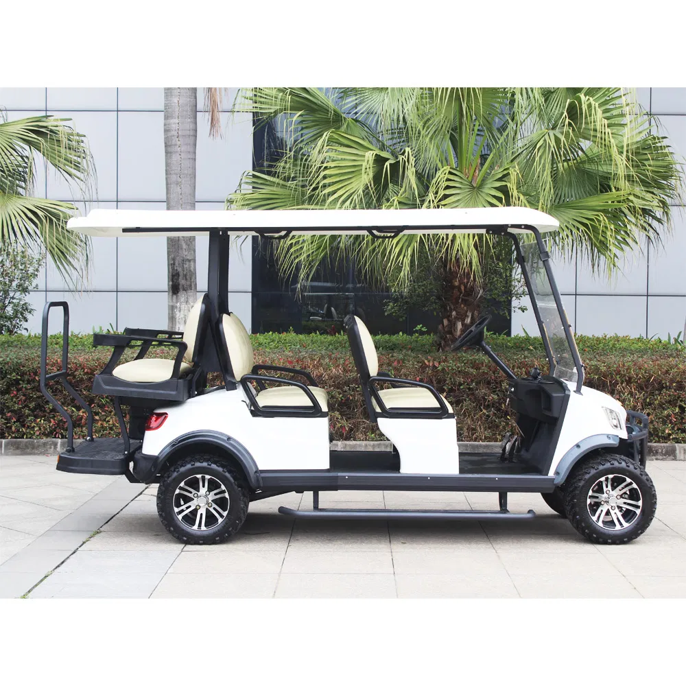 Marshell Graceful Design 6 Seater Electric Lifted Golf Cart 48V Elegant Golf Car (DH-M4+2)