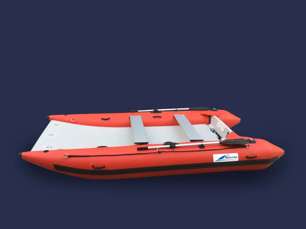 Mc365 Goethe Air Inflatable Fishing Race Boat Inflatable Catamaran Hypalon Banana Boat Kayak for Hot Sale