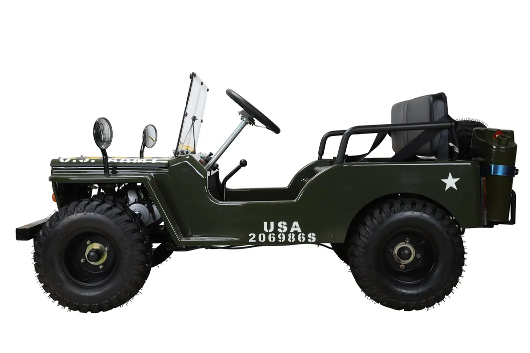 Mini Jeep with Spare Tyre 150cc Engine Gas Powered Motorcycle off Road Racing Bicycle Vehicle Sport ATV